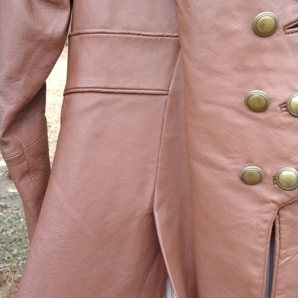 Metro Style leather jacket Genuine Leather Vintage Size 8 - Picture 5 of 16